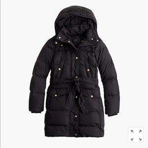 J crew puffer coat